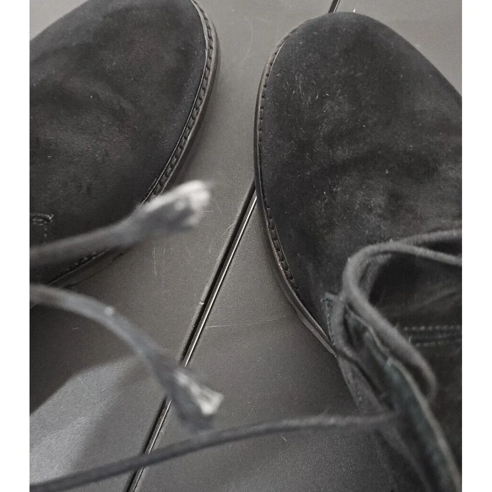 Mens Size 9 Black Calvin Klein Ultan Calf Suede Leather‎ Chukka Boots 34F0500